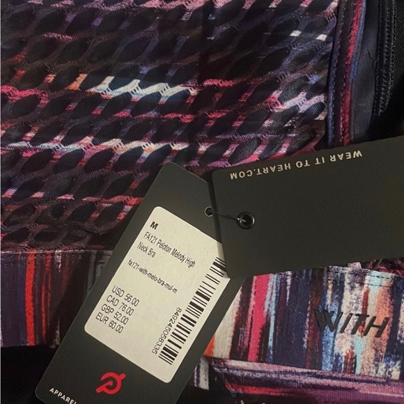 Peloton Melody High Neck Multi-Color Sports Bra - Picture 3 of 3